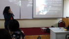 Senior Geologist Vida Sangcal conducts the lecture on drone handling. 